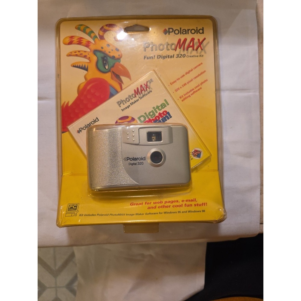 Polaroid PhotoMAX FUN 320 0.1MP Digital Camera - Silver